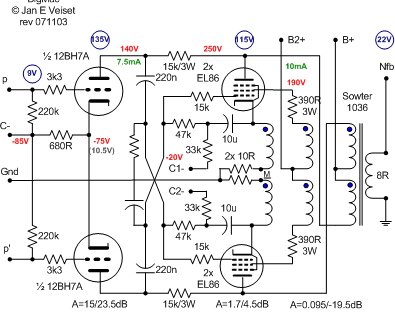 Sowter type 1036 output transformer