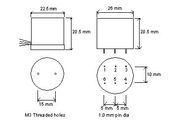 Sowter 3575 isolator dimensions of leaded and pinned package
